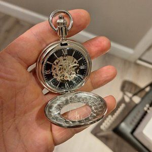 Steel Mechanical movement pocket watch